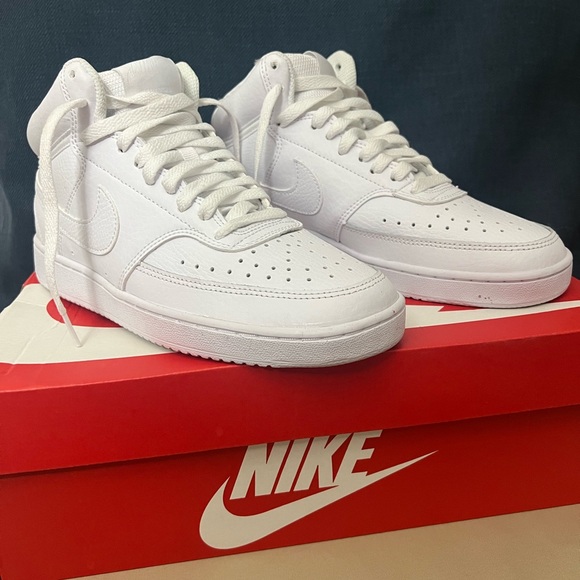 Nike Men’s Court Vision Mid Rise Top Air Force One Sneakers Size 7 - Picture 7 of 14